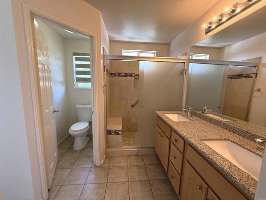 Bathroom, Dual Sink Vanities, Glass Shower, Interior