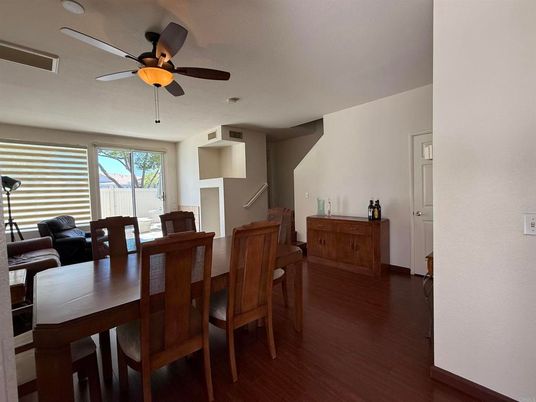 Dining room, Interior, Wood Texture Flooring