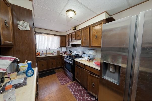 Interior, Kitchen, Wood Texture Flooring
