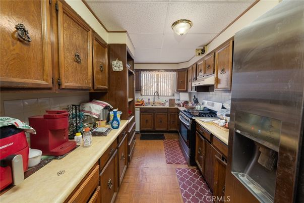 Interior, Kitchen, Wood Texture Flooring