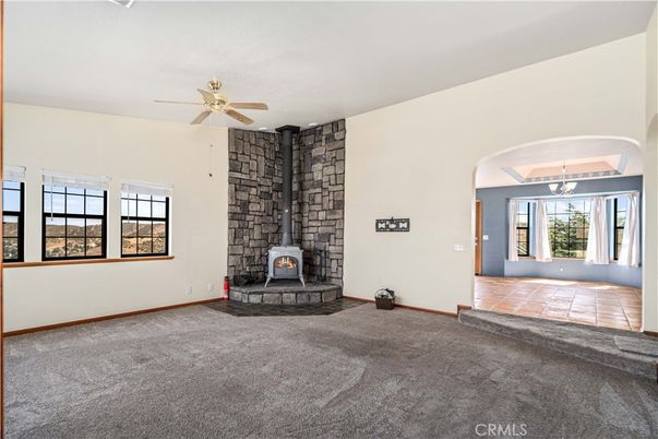 Empty room, Fireplace, Interior