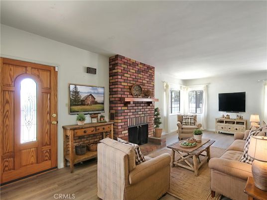 Fireplace, Interior, Living room, Stone Walls, Wood Texture Flooring