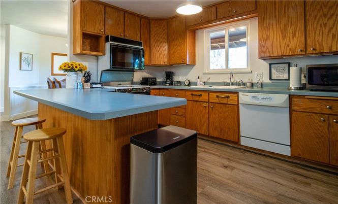 Interior, Kitchen, Wood Texture Flooring
