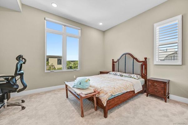 Bedroom, Interior, Recessed Lighting