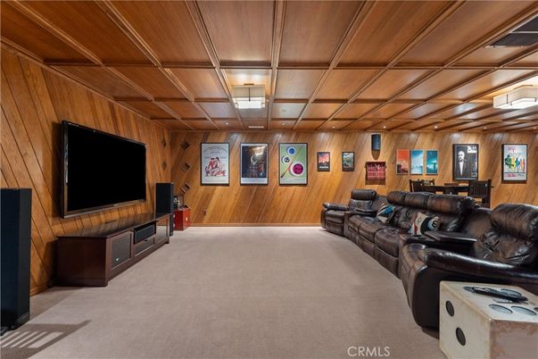 Home Theatre Room, Interior, Living room, Wooden Ceilings, Wooden Walls