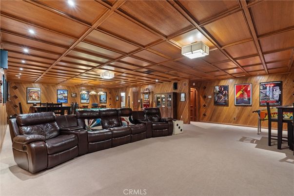 Interior, Living room, Recessed Lighting, Wooden Beams, Wooden Ceilings, Wooden Walls