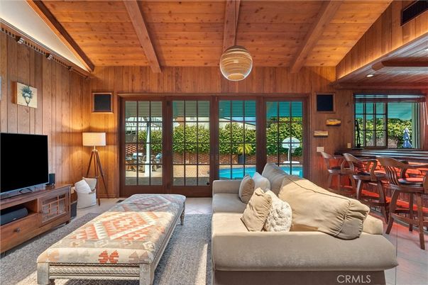 Interior, Living room, Pendant Lights, Wooden Beams, Wooden Ceilings, Wooden Walls