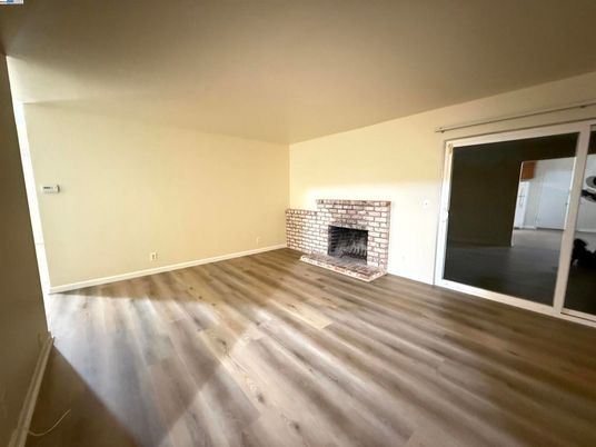 Empty room, Fireplace, Interior, Wood Texture Flooring