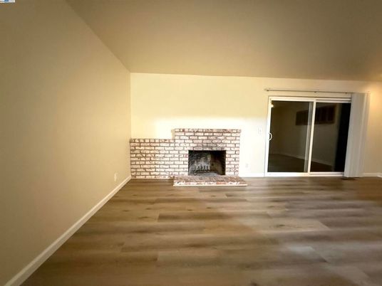Empty room, Fireplace, Interior, Wood Texture Flooring