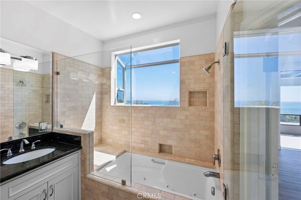 Bathroom, Glass Shower, Interior, Recessed Lighting, Water