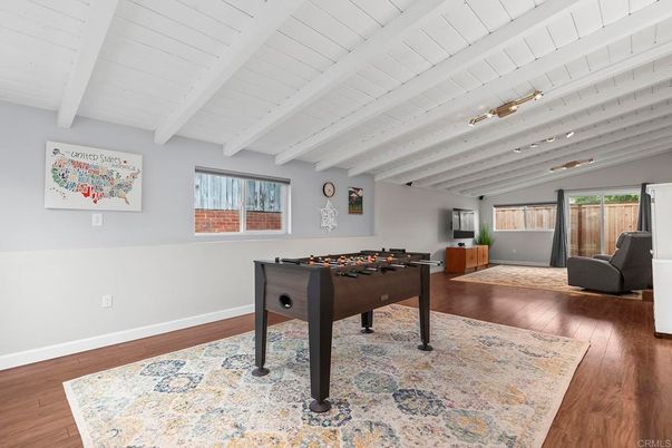 Game Room, Interior, Wood Texture Flooring
