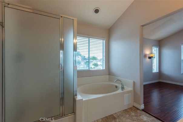Bathroom, Glass Shower, Interior, Wood Texture Flooring