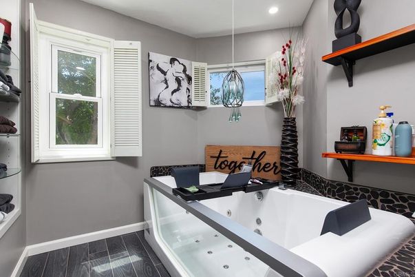 Home Office, Interior, Pendant Lights, Recessed Lighting, Wood Texture Flooring