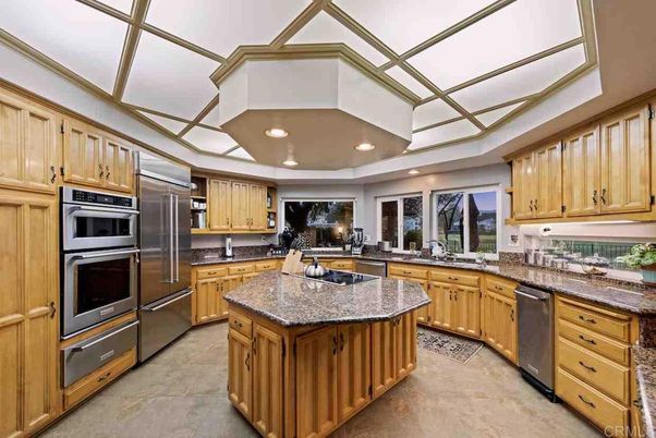 Glass Ceilings, Interior, Kitchen, Recessed Lighting, Stainless Steel Appliances