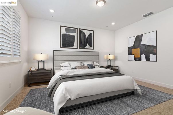 Bedroom, Interior, Recessed Lighting