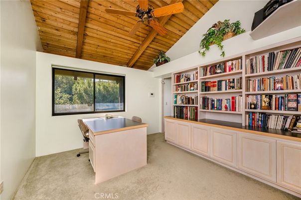 Home Office, Interior, Wooden Beams, Wooden Ceilings