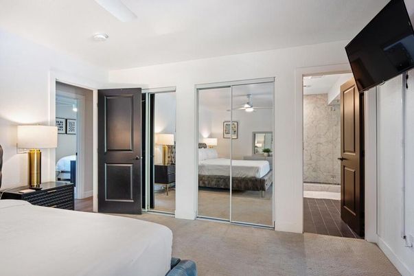 Bedroom, Interior, Marble Walls