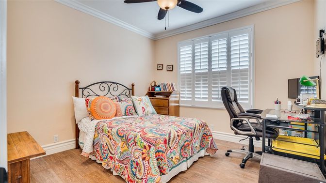 Bedroom, Home Office, Interior, Wood Texture Flooring