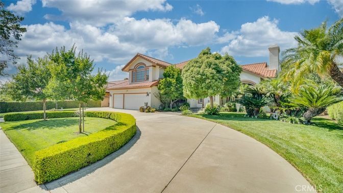 Attached, Backyard, Exterior, Facade, Mediterranean