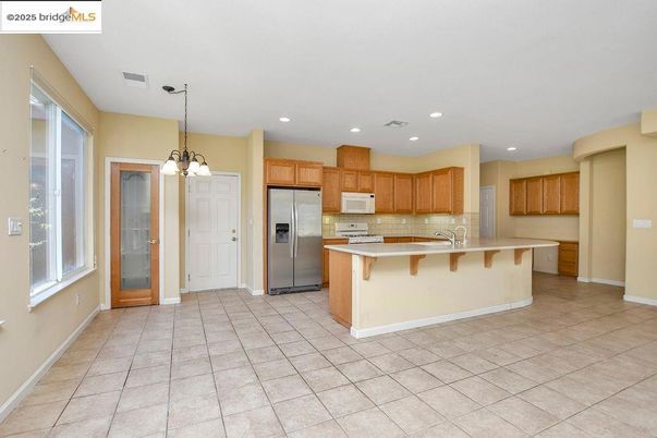 Interior, Kitchen, Pendant Lights, Recessed Lighting, Stainless Steel Appliances