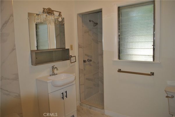 Bathroom, Glass Shower, Interior, Marble Walls