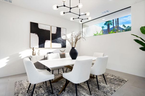 Dining room, Interior, Pendant Lights, Recessed Lighting