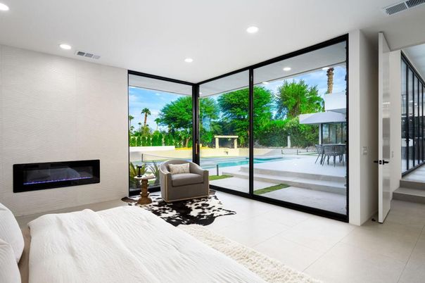 Bedroom, Fireplace, Interior, Recessed Lighting