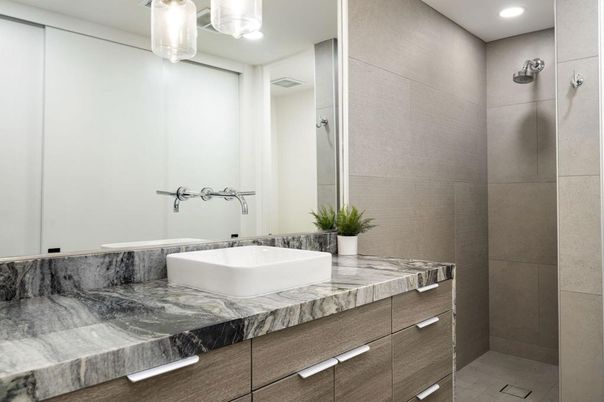 Bathroom, Interior, Recessed Lighting