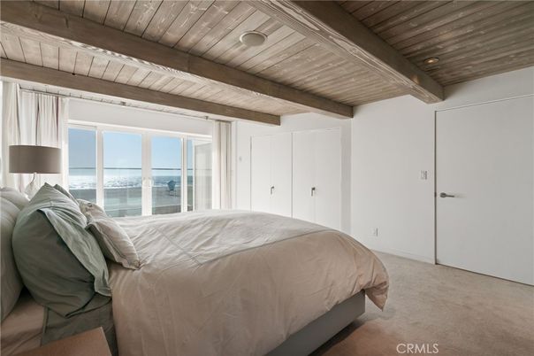 Bedroom, Interior, Recessed Lighting, Water, Wooden Beams, Wooden Ceilings