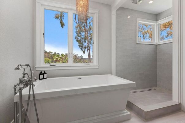 Bathroom, Chandelier, Interior, Recessed Lighting