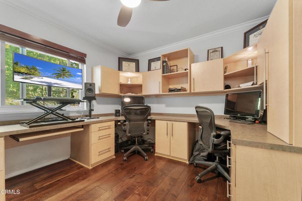 Home Office, Interior, Wood Texture Flooring