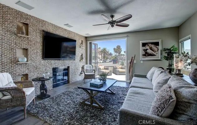 Interior, Living room, Stone Walls, Wood Texture Flooring