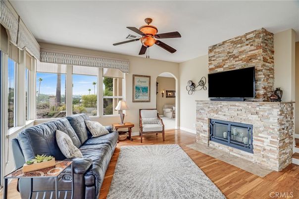 Fireplace, Interior, Living room, Stone Walls, Wood Texture Flooring
