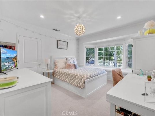 Bedroom, Home Office, Interior, Pendant Lights, Recessed Lighting