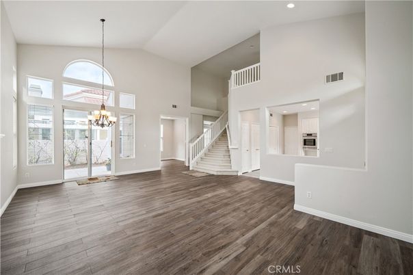 Chandelier, Interior, Recessed Lighting, Wood Texture Flooring