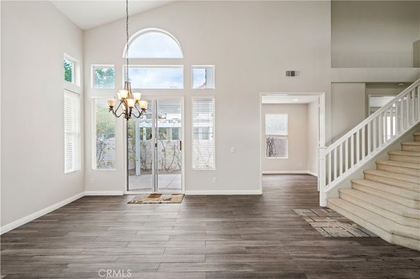 Chandelier, Interior, Wood Texture Flooring