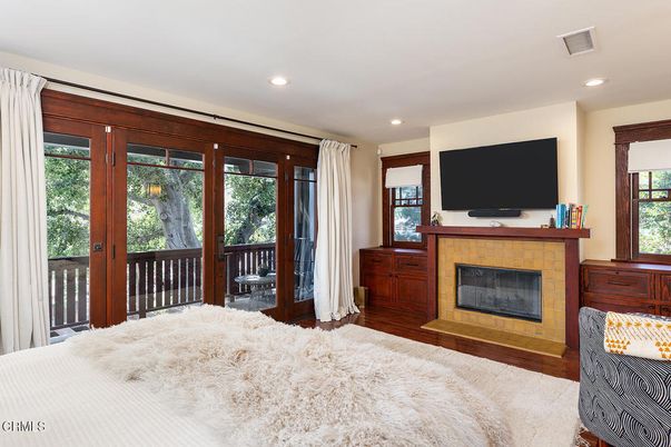 Bedroom, Fireplace, Interior, Recessed Lighting