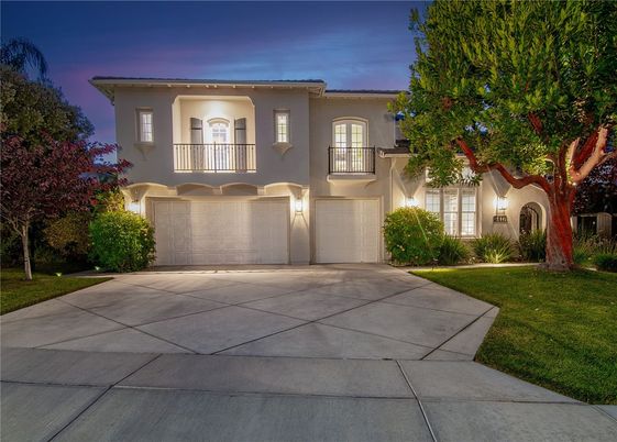 Attached, Backyard, Exterior, Facade, Mediterranean