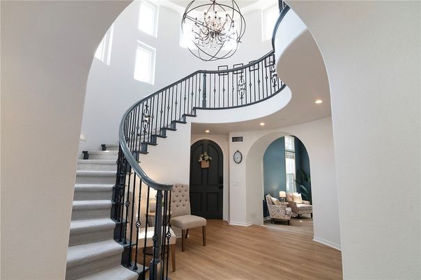 Chandelier, Interior, Recessed Lighting, Wood Texture Flooring