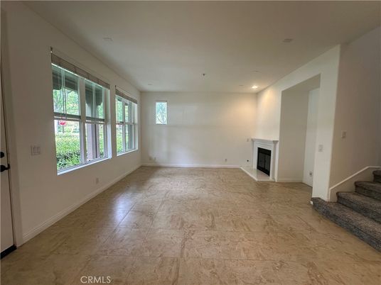 Empty room, Fireplace, Interior, Recessed Lighting