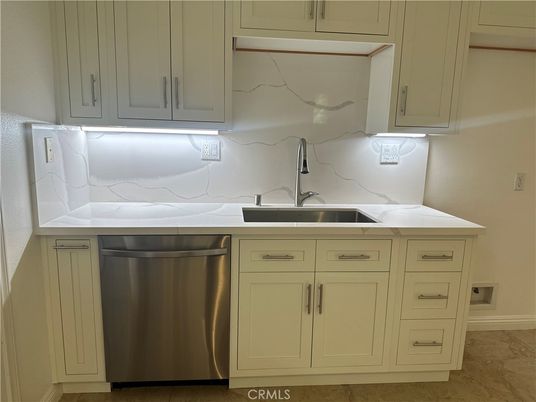 Interior, Kitchen, Marble Walls, Stainless Steel Appliances
