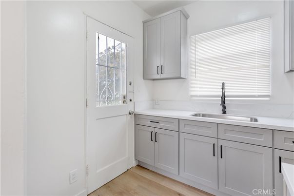 Interior, Kitchen, Marble Walls, Wood Texture Flooring