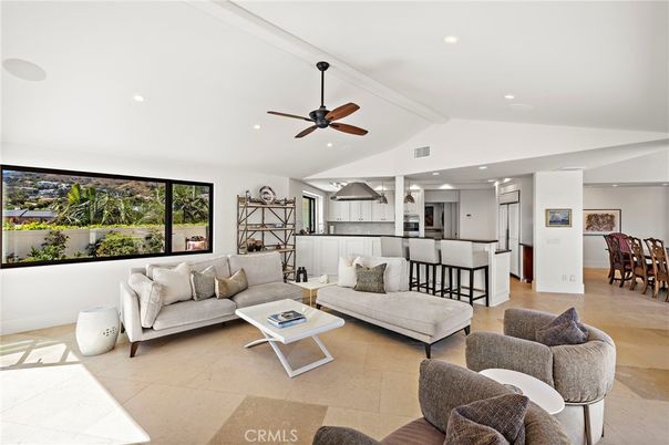 Dining room, Interior, Kitchen, Living room, Recessed Lighting