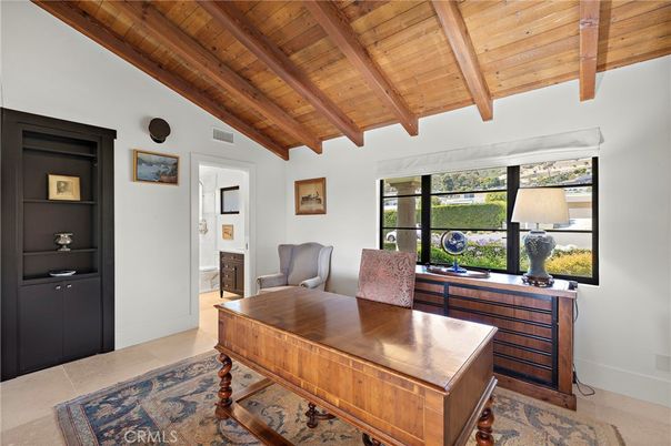Home Office, Interior, Wooden Beams, Wooden Ceilings