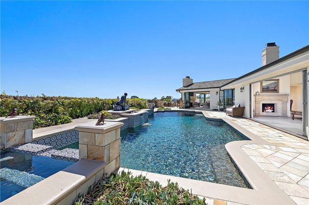 Exterior, Fireplace, Pool