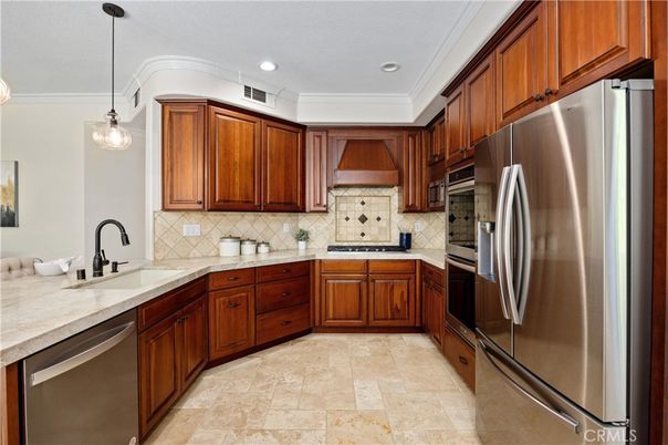 Interior, Kitchen, Pendant Lights, Recessed Lighting, Stainless Steel Appliances