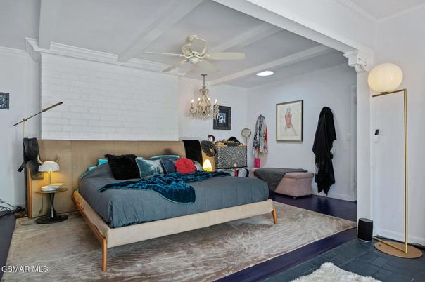 Bedroom, Chandelier, Interior, Recessed Lighting
