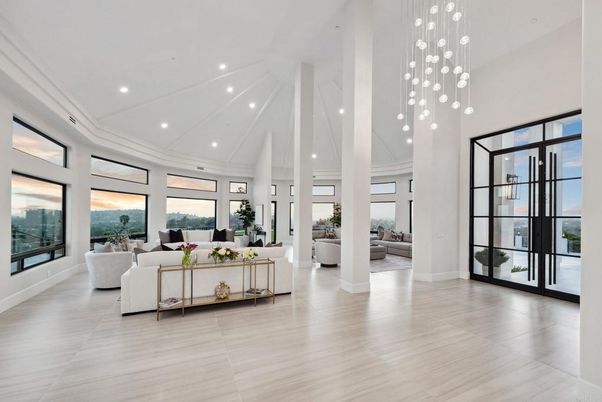 Interior, Living room, Pendant Lights, Recessed Lighting