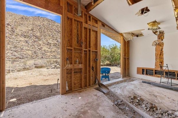 Empty room, Fireplace, Interior