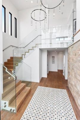Interior, Pendant Lights, Wood Texture Flooring